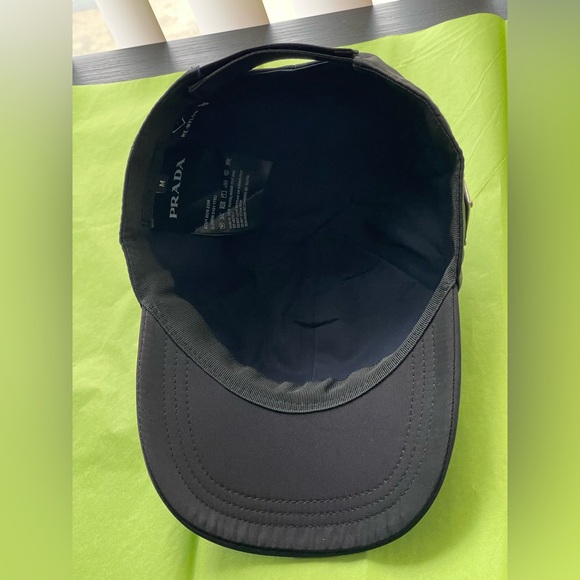 Prada Re Nylon women size M Black Nylon Cap! NWT - Picture 6 of 7